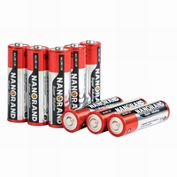Nangrand Line Iec E91 3000mah 3x1.5v 1.5 Volt Lr6 No.5 Aa Taille Am3 1.5 v Piles super alcalines Pile sèche OEM Service 5 ans