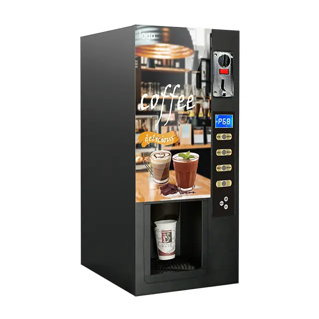Machine à café automatique avec système de paiement, distributeur de café nescafé, 3 types de boissons chaudes