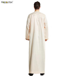 2023 moderno <span class=keywords><strong>abito</strong></span> con collo alto islamico etnico Arabia saudita costumi tradizionali abiti musulmani per gli uomini con ricami per l'autunno - Product Image 5