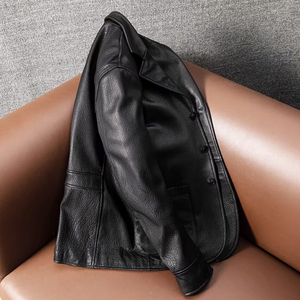 TONGYANG <span class=keywords><strong>Giacca</strong></span> in <span class=keywords><strong>Vera</strong></span> <span class=keywords><strong>Pelle</strong></span> di Pecora di Alta Qualità per <span class=keywords><strong>Uomo</strong></span>, Abiti in <span class=keywords><strong>Vera</strong></span> <span class=keywords><strong>Pelle</strong></span> per Autunno e Inverno, Cappotti Minimalisti in <span class=keywords><strong>Pelle</strong></span> Genuina - Product Image 3