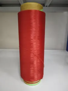 Factory Sales DTY RED 10809A 70D/24F 100% Nylon Yarn Colored Nylon 6 Elastic Thread For Hand Knitting