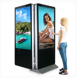 Afficheur numérique publicitaire double face Android Veto 43 49 55 65 75 pouces, affichage sur pied pour intérieur, écran LCD double, kiosque - Product Image 1