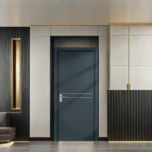 Bán buôn Chất lượng cao ưa thích phòng ngủ bằng gỗ cửa nhà hiện đại nội thất không thấm nước melamine kết thúc bên mở cửa gỗ - Product Image 5