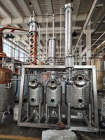Système de distillation à colonne en cuivre personnalisé DYE, alambic pour la fabrication de vodka, gin, brandy, rhum, kit de brassage d'alcool commercial