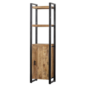 Étagère à livres en bois faite à la main, élégante et moderne, à plusieurs niveaux, pour organiser les livres et les fournitures de bureau - Product Image 2