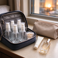 Contenant d'échantillons cosmétiques pour parfum, alcool, eau de soin et emballage personnalisé
