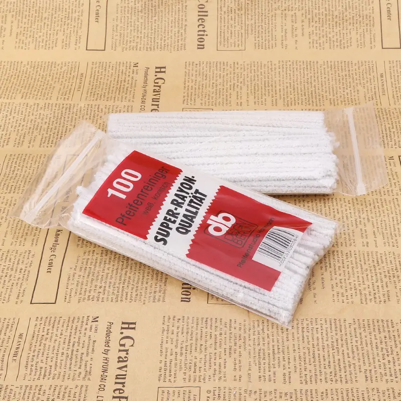 100 Sticks White Pipe Reinigung Cotton Tobacco Pipe Reinigungs werkzeuge Smoke Pipes Cleaner Brush Rauch zubehör