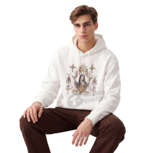 Sweat-shirts à capuche personnalisés de haute qualité en coton épais 450 GSM, coupe ample, style vintage délavé à l'acide, vierges, en gros - Product Image 3