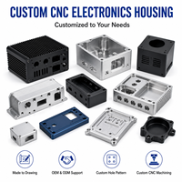 Boîtier électronique en aluminium CNC de précision sur mesure pour boîtier de commande de carte de circuit imprimé, équipement d'automatisation industrielle