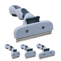 Vente en gros d'usine de brosse de toilettage pour chat autonettoyante avec logo personnalisé brosse de toilettage pour animaux de compagnie brosse en plastique pour chien