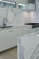 Meuble de cuisine moderne Vermonhouzz, meuble de cuisine résidentiel avec îlot central, meuble de cuisine à panneaux plats