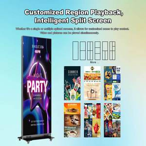 For P2.5 P1.86 640*1920 Indoor Custom Video LED Poster WiFi Control Foldable Portable Display for Retail Store &amp; Elevator - Product Image 3