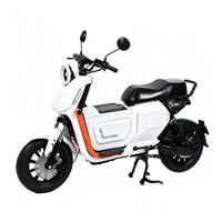 Moto électrique U2 1000W 60V la plus vendue, cadre robuste et poignée arrière pour passager