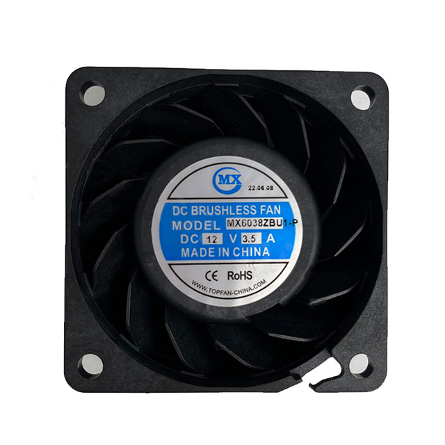 High Quality Customized 6038 Industrial Brushless Fan 60*60*38mm 12V 24V DC Axial Cooling for Electric Power Source