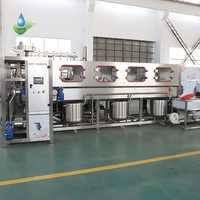 Máquina de Llenado de Agua de 5 Galones, Máquina de Llenado, Lavado y Tapado de Botellas de Agua Pura de 5 Galones