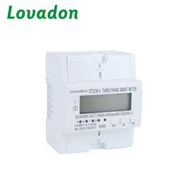 Compteur d'énergie triphasé RS485 3P4W Modbus Compteur intelligent kWh pour utilisation industrielle Boîtiers électroniques et d'instruments