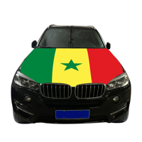 Sénégal Couverture de capot de voiture Drapeau Couverture de moteur de voiture Drapeau Vente en gros Personnalisé Résistant à l'usure et Durable Couverture de capot de moteur de voiture