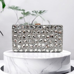 Fashion Women Luxury Square <strong>Clutch</strong> <strong>Bag</strong> Ladies Tassel Evening Rhinestones Handbag Chain Shoulder Lady <strong>Wedding</strong> Party Purse <strong>Bag</strong> - Product Image 2
