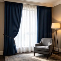 Cortinas Inteligentes Motorizadas Opacas para Oscurecer la Habitación, Control Remoto, Material Personalizado de Poliéster/Lino, Estilo Moderno para Uso Doméstico