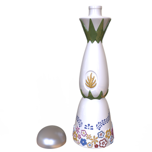 Chai rượu Tequila Reposado sứ thủ công, in hoa nổi nhiều màu sắc, thiết kế logo tùy chỉnh - Product Image 3