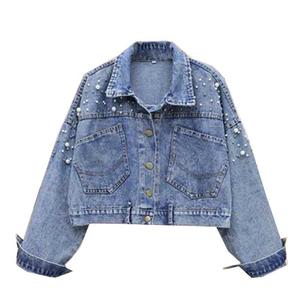 Chaquetas Vaqueras Modernas y Elegantes, Tendencia de Moda, Abrigo Holgado Estilo <span class=keywords><strong>Pera</strong></span>, Clásico y Holgado para Mujer - Product Image 1