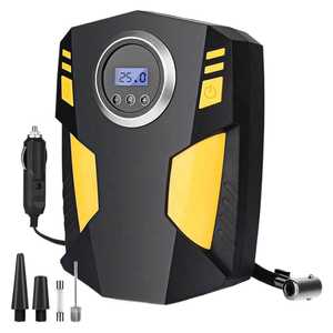 12V 스마트 디지털 에어 펌프 휴대용 자동차 및 오토바이 타이어 공기 주입기 (LED 라이트 150PSI 고속 주입 타이어 공기압 모니터 포함) - Product Image 4