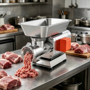 Hachoir <span class=keywords><strong>à</strong></span> <span class=keywords><strong>viande</strong></span> professionnel en acier inoxydable robuste, poussoir <span class=keywords><strong>à</strong></span> saucisses pour boucherie et broyeur de os de poulet - Product Image 3