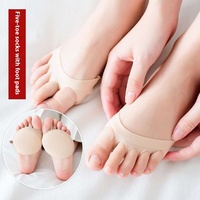 Pieds cinq doigts chaussettes pour femmes absorption de la sueur orteil chaussettes pour femmes avant demi-jambe été sandales minces semelle