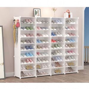 Meuble <span class=keywords><strong>à</strong></span> chaussures moderne en plastique PP et tubes en fer, élégant range-chaussures <span class=keywords><strong>à</strong></span> 5 niveaux - Product Image 5