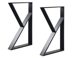 Industrial Modern Black Iron <b>Table</b> <b>Legs</b> Customizable for Outdoor Kitchen Dining Furniture - Product Image 5