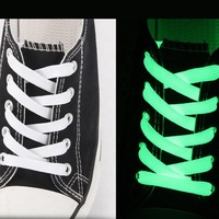 Olian personnalisé enfants cadeaux fête d'anniversaire Disco brillant lacets de chaussures mode plat Fluorescent dentelle bottes de sport lacets lumineux