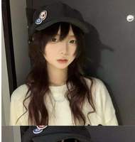 Gorra de béisbol unisex Asuka con visera grande, sombrero para el sol con insignia de Neon Genesis, bordado de anime para cosplay, protección UV común
