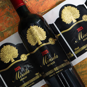 Étiquette <span class=keywords><strong>de</strong></span> bouteille <span class=keywords><strong>de</strong></span> vin personnalisée avec estampage à chaud en or, papier texturé gaufré, emballage <span class=keywords><strong>de</strong></span> luxe pour vin <span class=keywords><strong>de</strong></span> Bordeaux, autocollant - Product Image 5