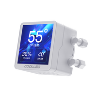 COOLLEO Écran LCD haute définition 360 refroidisseur d'eau système ARGB de refroidissement du processeur pour LGA115X/1200/1700/1851and AM4/AM5 refroidisseur de liquide