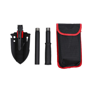 Folding Shovel 13.5 In Black Multi Function Outdoor Tool For Camping And Vehicle Use - Product Image 1
