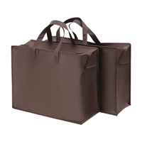 Sacs d'emballage pour rideaux en non-tissé robuste, à fermeture éclair à grande ouverture, conception personnalisée
