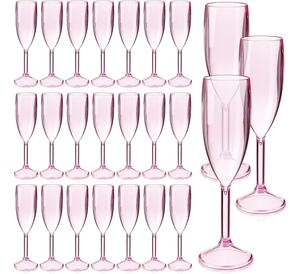 Flûtes à champagne en plastique bleu clair <span class=keywords><strong>incassables</strong></span>, <span class=keywords><strong>verres</strong></span> à pied en acrylique <span class=keywords><strong>incassables</strong></span> <span class=keywords><strong>pour</strong></span> fêtes en plein air et au bord de la piscine, vente en gros - Product Image 1