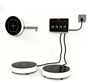 Abnehmbarer Runder Induktionskochfeld mit Touch-Drehknopf, Doppelsteuerung, 6000W, 220V, Haushaltskochherd - Product Image 2