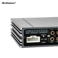Amplificateur numérique 4 canaux, processeur DSP 8 canaux pour voiture, classe AB, RMS 4x25W, max 4x60W, stéréo audio de voiture haute puissance d'usine