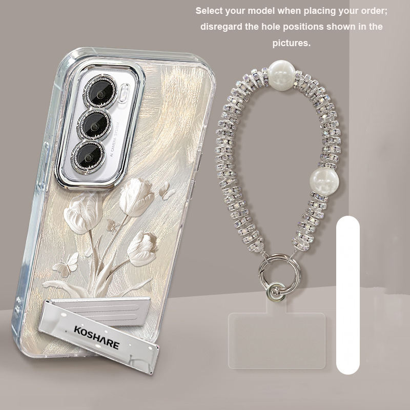 เคสโทรศัพท์+ที่วาง+สร้อยข้อมือ(รวมฟิล์มกันรอยเลนส์)