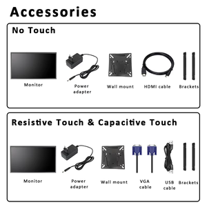 OEM ODM 8 <strong>9</strong>.7 12 15 17 19 Inch 4:3 Open Frame LCD Display Resistance Capacitive Touch Screen Industrial <strong>Monitor</strong> for Kiosk CNC - Product Image 5