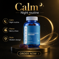 Gummies d'Ashwagandha Véganes Saveur Baies Mixtes Complément Alimentaire 60 Gummies par Bouteille Soulagement du Stress Soutien au Sommeil Marque Propre OEM