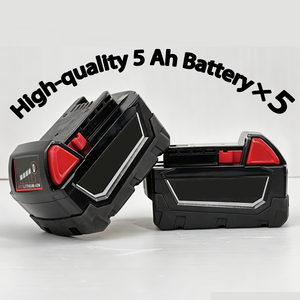 Outils multifonctionnels 18V sans fil pour travaux de réparation en extérieur, tout-en-un avec 5 batteries 5.0Ah, kit d'outils portable, moteur sans balais - Product Image 4