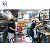 CHEFMAX Équipement de cuisine pour restaurants de restauration rapide, Burger, KFC, McDonald's