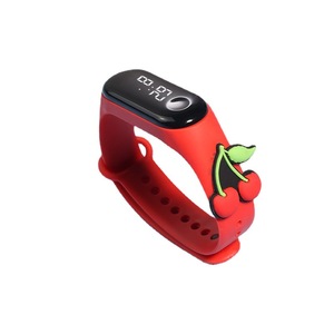 Fruit créatif, nouvelles montres bracelets électroniques colorées à LED les <span class=keywords><strong>moins</strong></span> chères en plastique TPE - Product Image 3