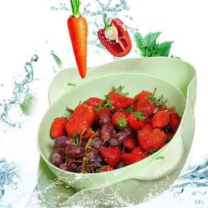 Panier à légumes réversible multi-couches 2-en-1 pour la vente en gros, double couche, pour le nettoyage et le lavage des fruits, passoire de cuisine - Product Image 5