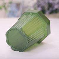 Top Taille 15.5cm Hauteur 18cm Transparent Petit Durable Octogonal En Plastique Pépinière Succulent Cactus Pot De Fleur