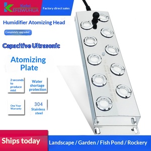 <span class=keywords><strong>Humidificador</strong></span> ultrasónico de placa atomizadora de <span class=keywords><strong>10</strong></span>, 12, 6 y 4 cabezales, alimentado por CA, 10L+, para piscinas, estanques de peces y fuentes de agua. - Product Image 4