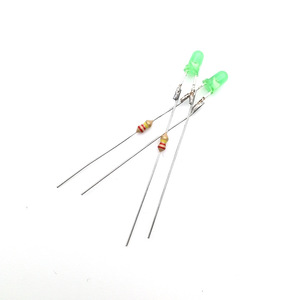 Lampe indicatrice LED pré-câblée 220V avec résistance, néon 3mm/5mm pour panneaux d'alimentation et électronique DIY - Product Image 3