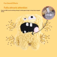 Jouet pour chien en peluche de dessin animé monstre original, qui couine et qui fait mâcher, pour chiens